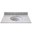 Sagehill OW3722-CW 37" Marble Vanity Counter Top with Sink in Carrara White